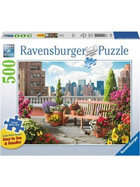 Ravensburger 500 pcs Large Format Puzzle-Rooftop Garden New In Box